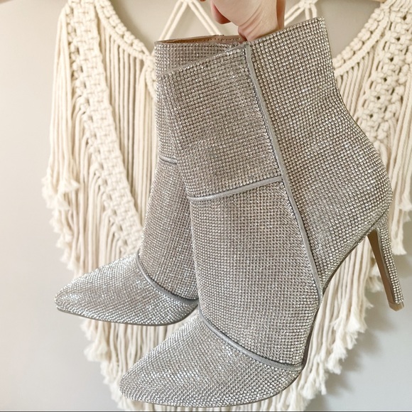 Steve Madden Catwalk Rhinestone Boots - Picture 2 of 8